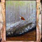 Fox Listens with puzzle frame
app 40" x 50"