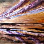 Where the Water Meets the Sky 24"hx48"w